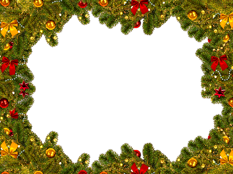 Christmas Border Frame Free (Decor-And-Ornaments) | Textures for Photoshop