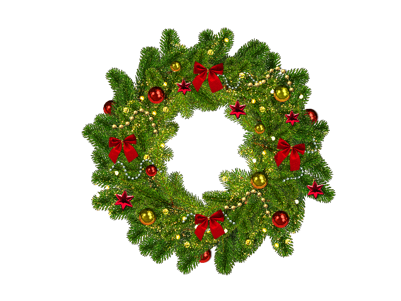 christmas wreath psd