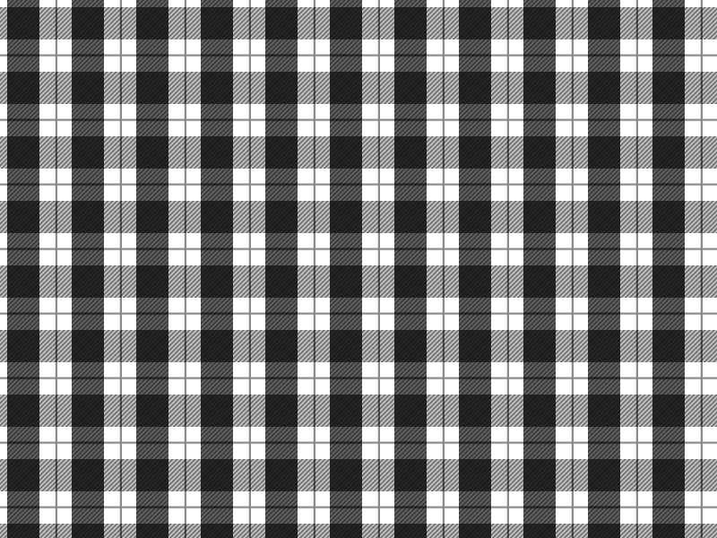 Black And White Plaid Pattern For Photoshop (Fabric)