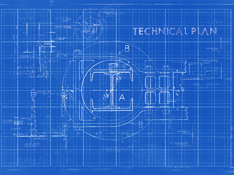 Blueprint Technical Drawing Texture Free