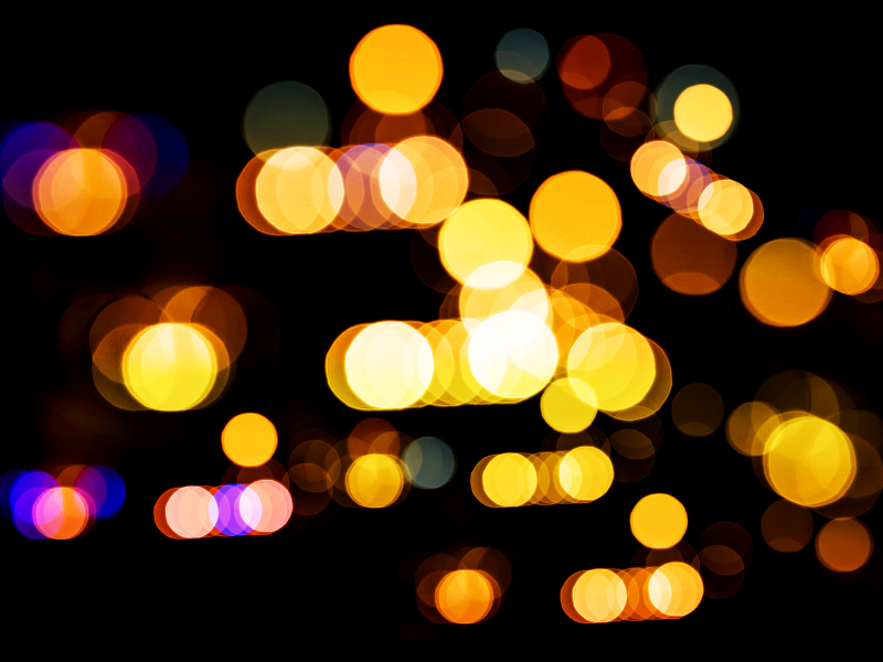 Blurry Night Lights Background
