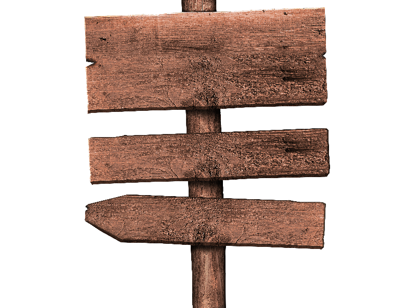 wood sign post png