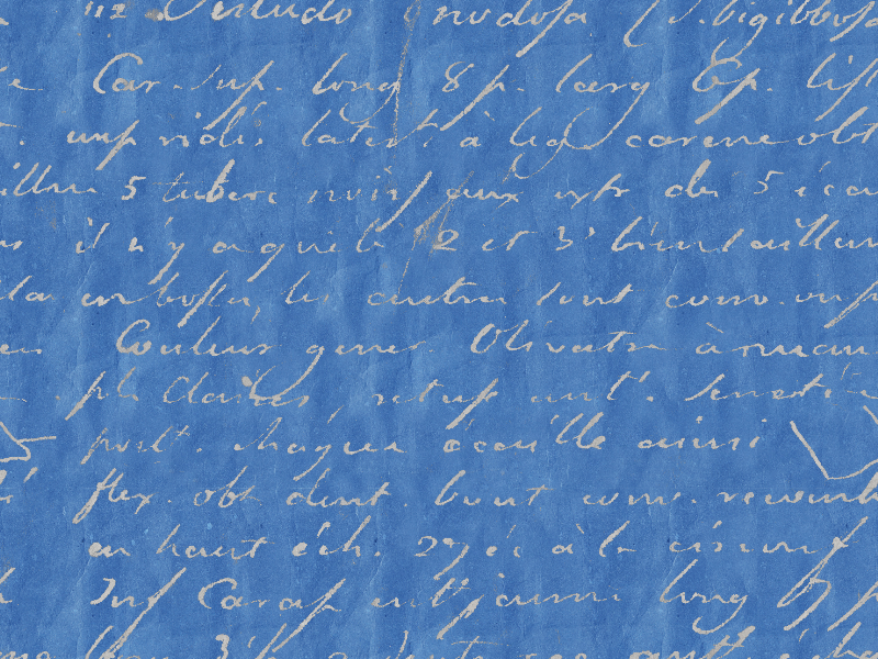 Handwriting Manuscript Texture On Old Grunge Seamless Blue Paper (Paper)
