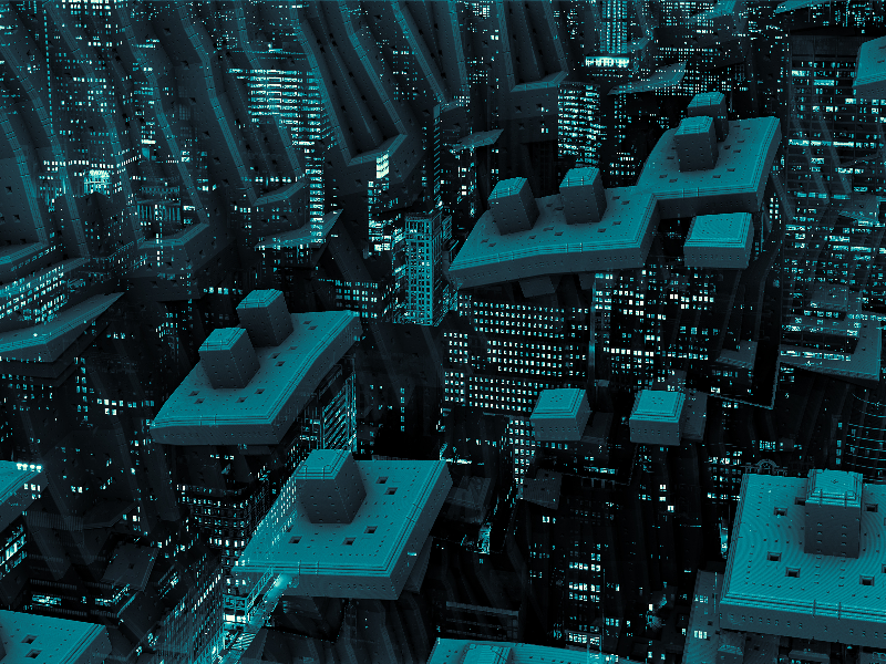 Sci Fi Futuristic City Texture Background