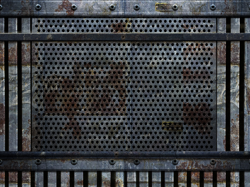 metal panel texture map
