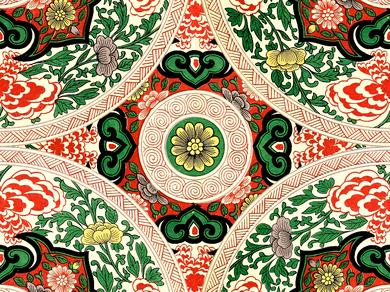 Seamless Chinesse Floral Pattern