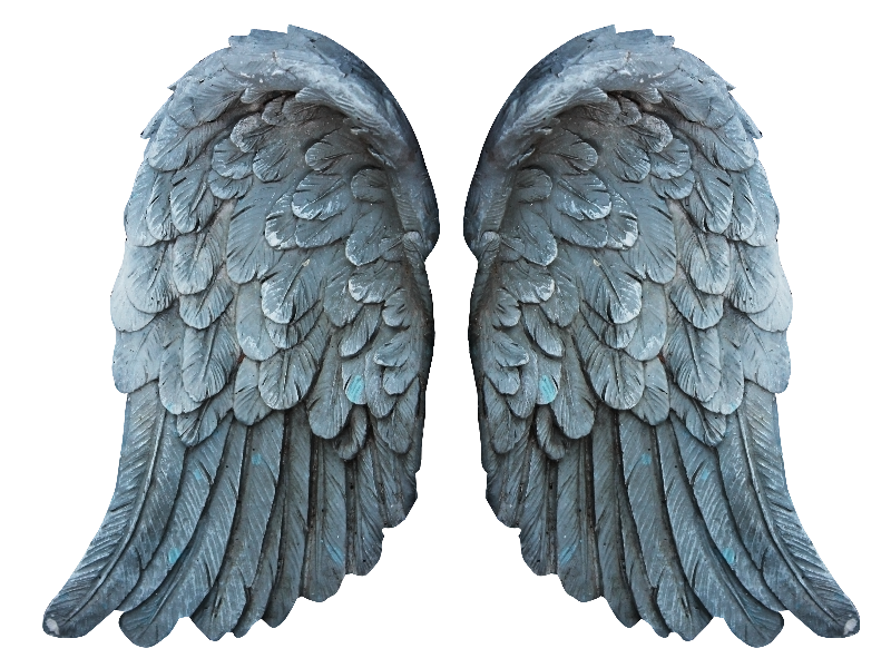 Stone Angel Wings PNG Free Image