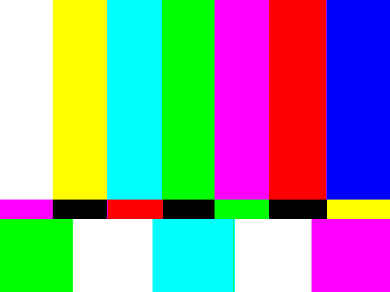 TV SMPTE Color Bars Background Free text effect