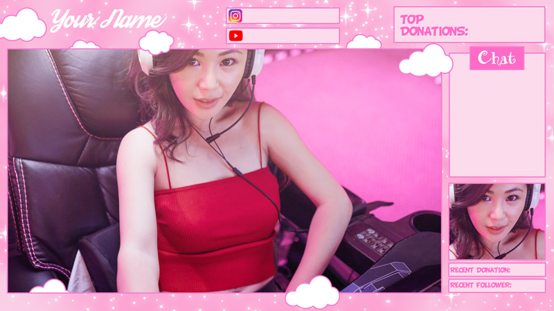 Pink Twitch Overlay