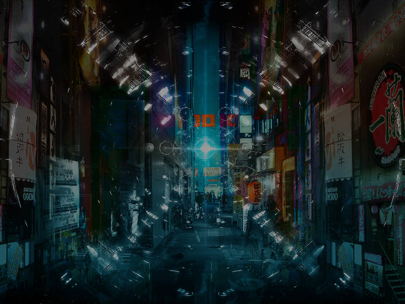Scifi Cyberpunk Street Background Free
