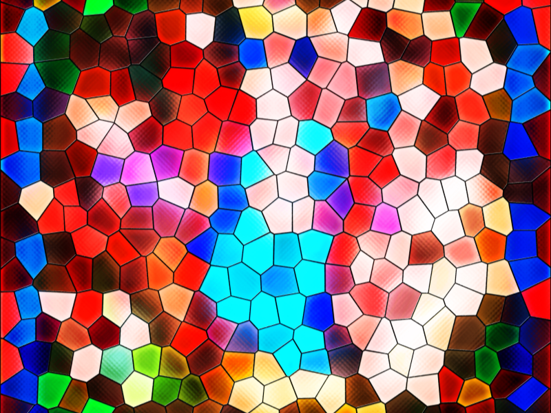 Red Stained Glass Texture